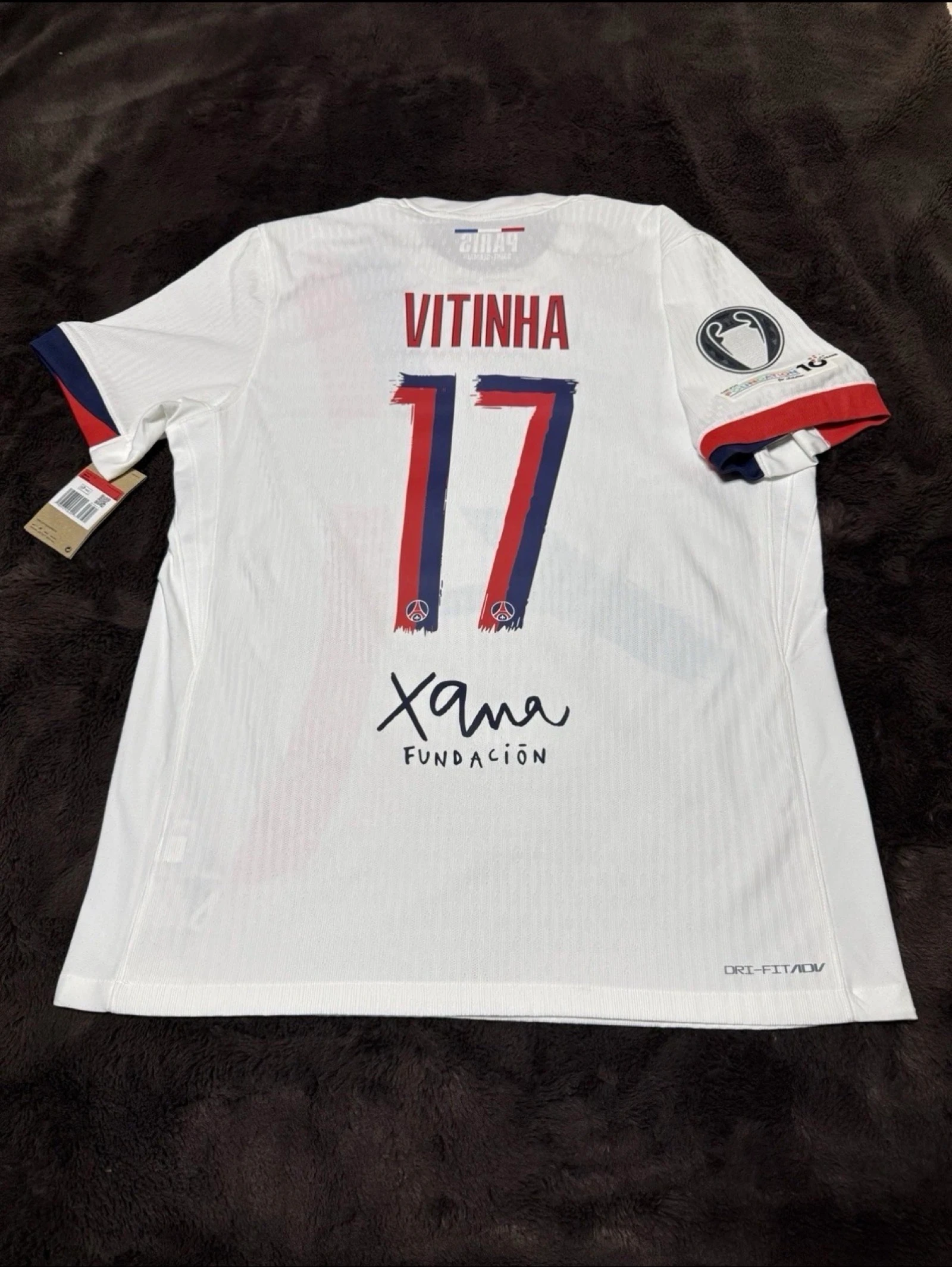 Maillot PSG Officiel 2025/2026 Vitinha Taille L Neuf Adulte 